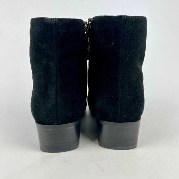 Aquatalia Womens Reeta Ankle Boots Black Weatherproof Suede Leather size 8 - Picture 5 of 16